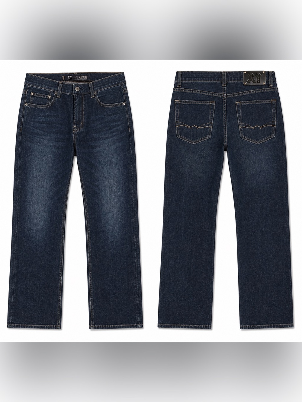 Dark Blue Straight-Leg Men’s Jeans XRay 33in‎